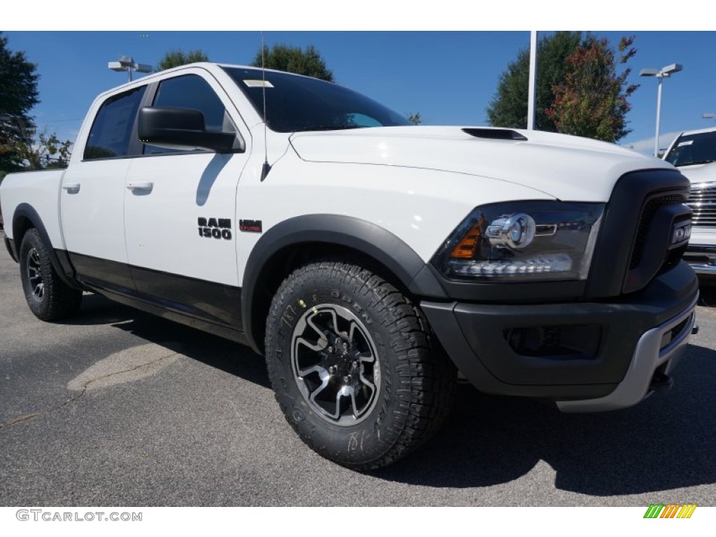 Bright White 2016 Ram 1500 Rebel Crew Cab 4x4 Exterior Photo #107801303