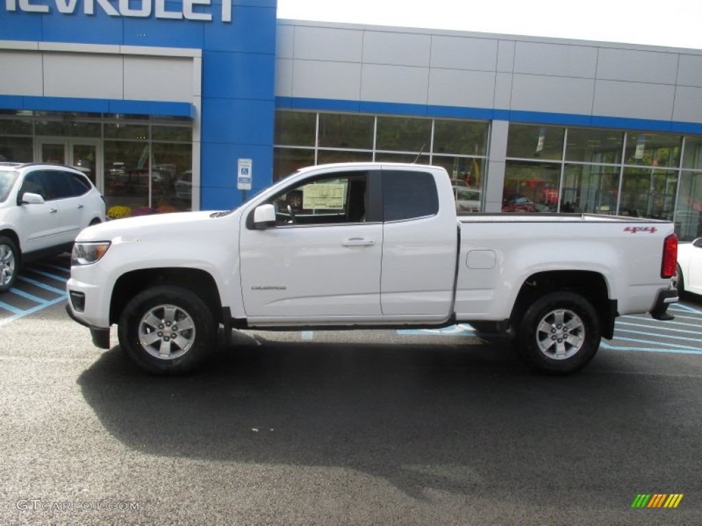 2016 Colorado WT Extended Cab 4x4 - Summit White / Jet Black/Dark Ash photo #2