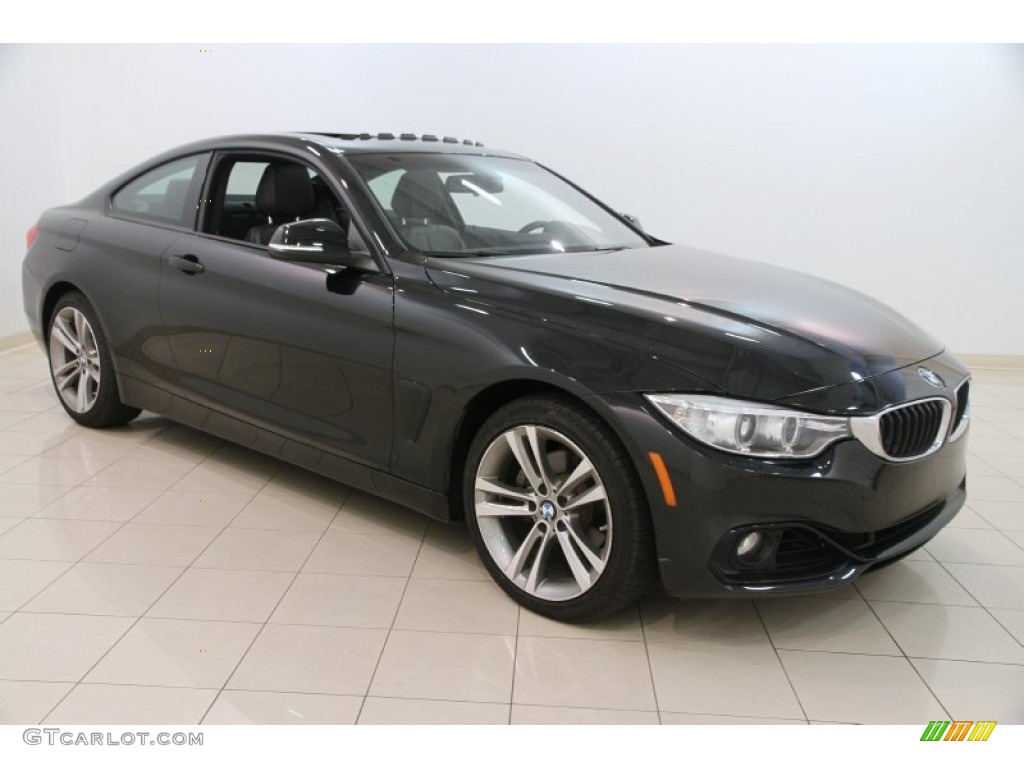 Black Sapphire Metallic 2014 BMW 4 Series 428i xDrive Coupe Exterior Photo #107806469