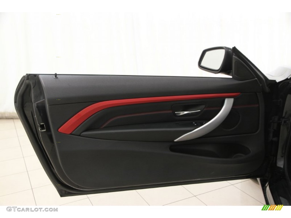 2014 BMW 4 Series 428i xDrive Coupe Black Door Panel Photo #107806542