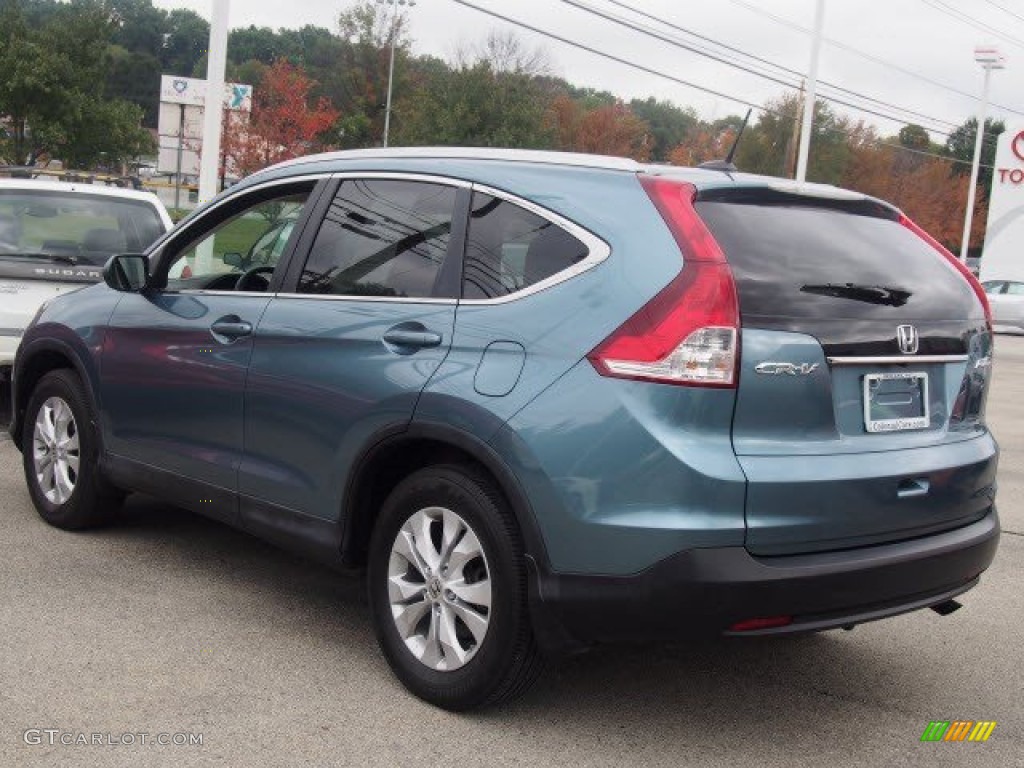 2013 CR-V EX-L AWD - Mountain Air Metallic / Beige photo #3