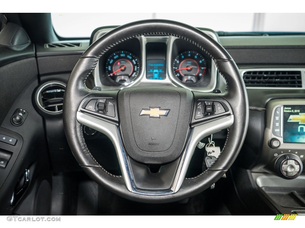 2014 Chevrolet Camaro LT Coupe Black Steering Wheel Photo #107810543
