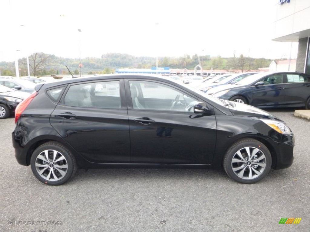 Ultra Black 2016 Hyundai Accent Sport Hatchback Exterior Photo #107811704