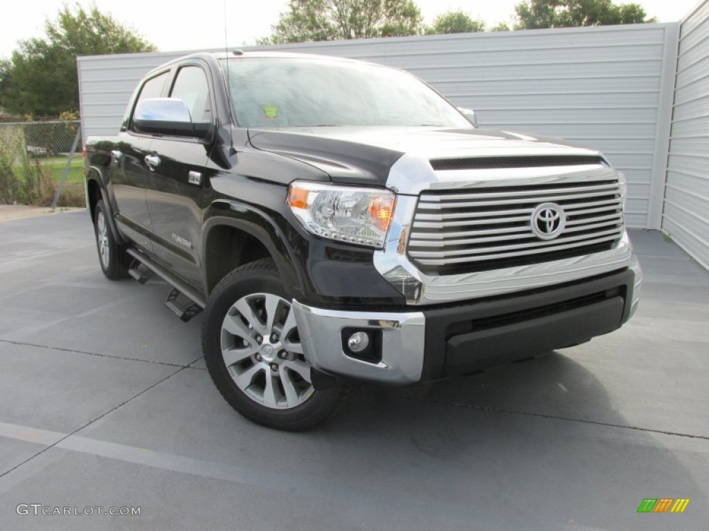 Midnight Black Metallic 2016 Toyota Tundra Limited CrewMax 4x4 Exterior Photo #107813303