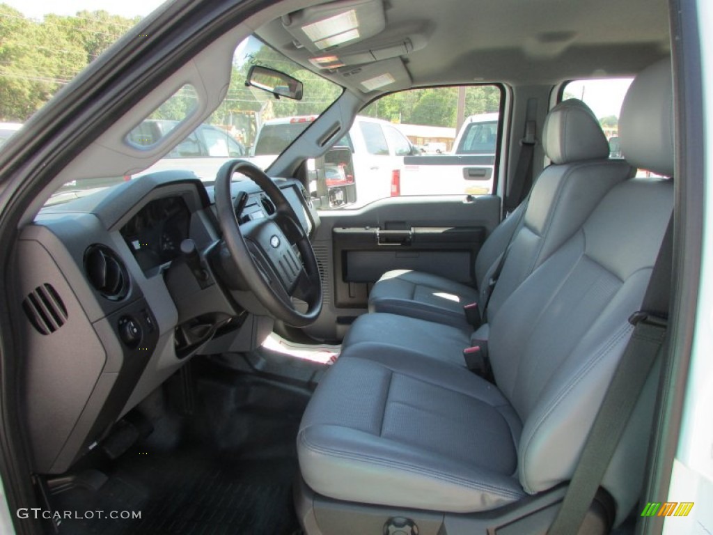 2013 F250 Super Duty XL Crew Cab - Oxford White / Steel photo #39