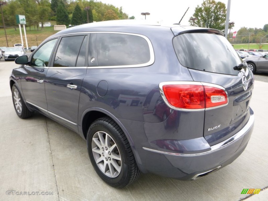 2014 Enclave Leather AWD - Atlantis Blue Metallic / Ebony photo #9