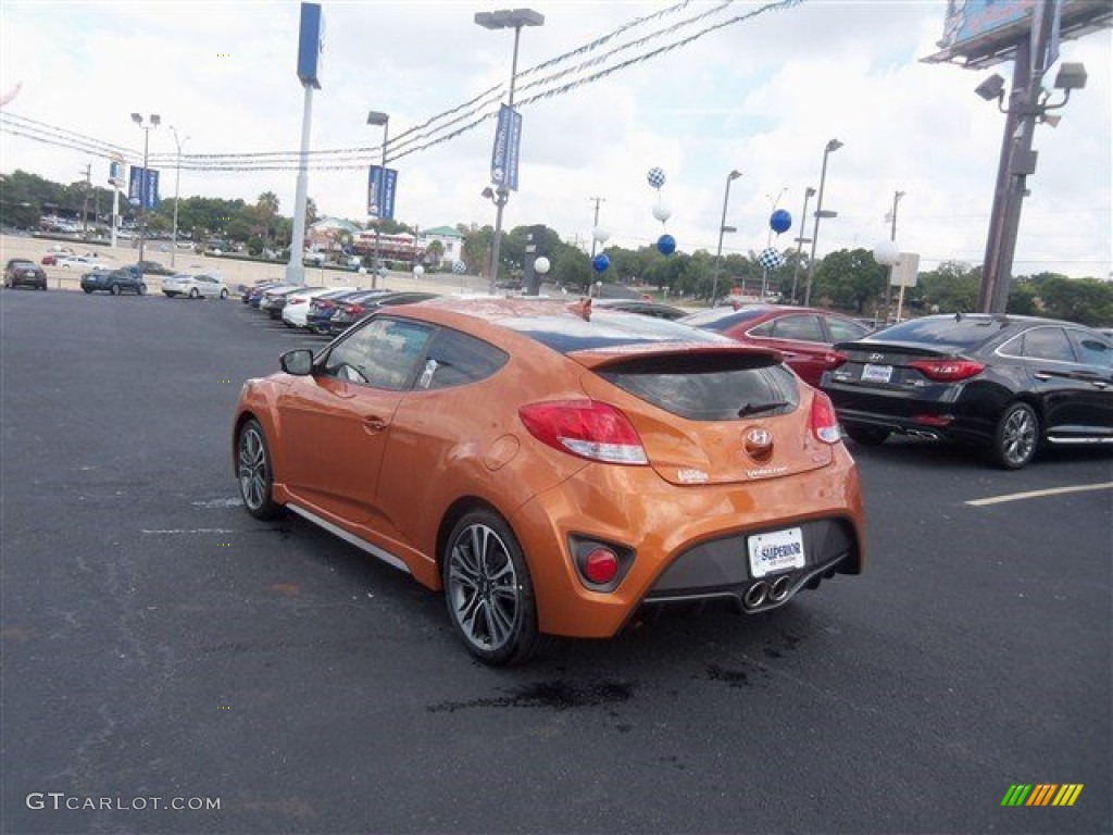 2016 Veloster Turbo - Vitamin C / Black photo #9