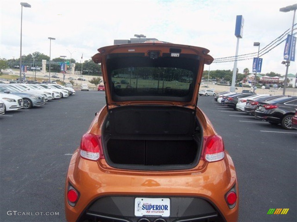 2016 Veloster Turbo - Vitamin C / Black photo #17