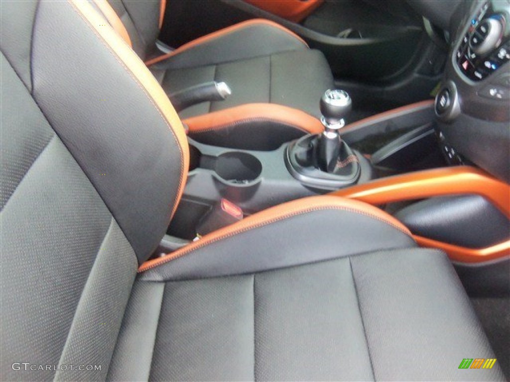 2016 Veloster Turbo - Vitamin C / Black/Orange photo #14