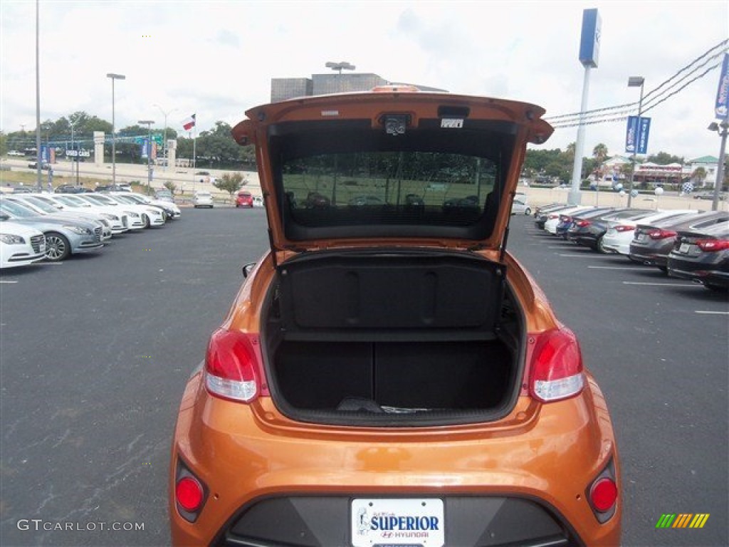 2016 Veloster Turbo - Vitamin C / Black/Orange photo #17