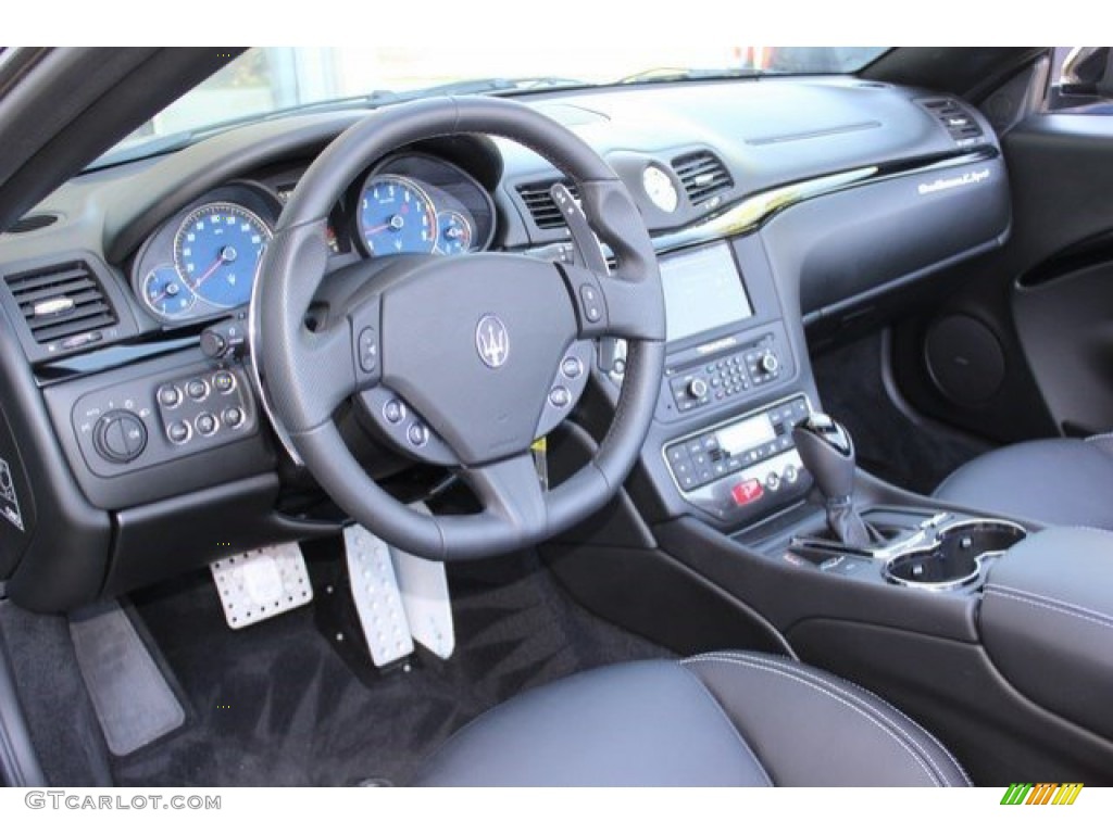 Nero Interior 2015 Maserati GranTurismo Convertible GrandCabrio Sport Photo #107818538