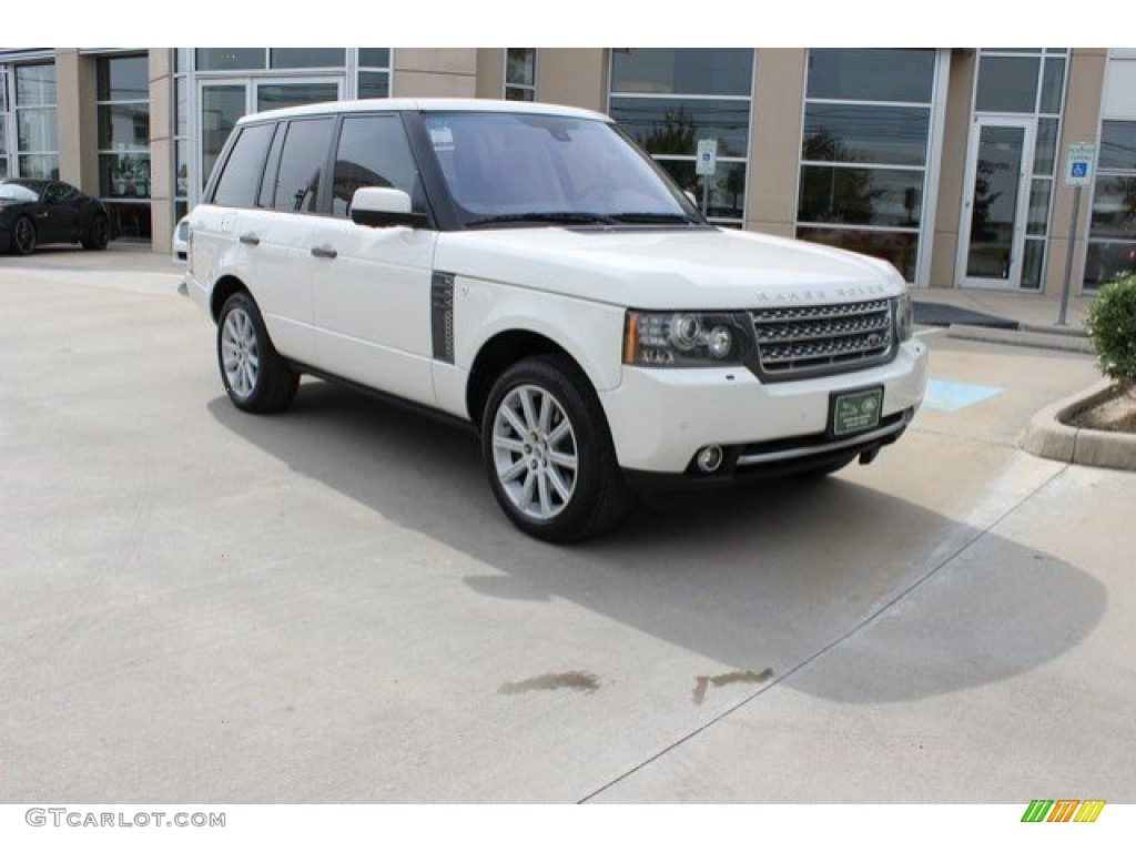 2010 Range Rover Supercharged - Alaska White / Arabica Brown/Ivory White photo #1