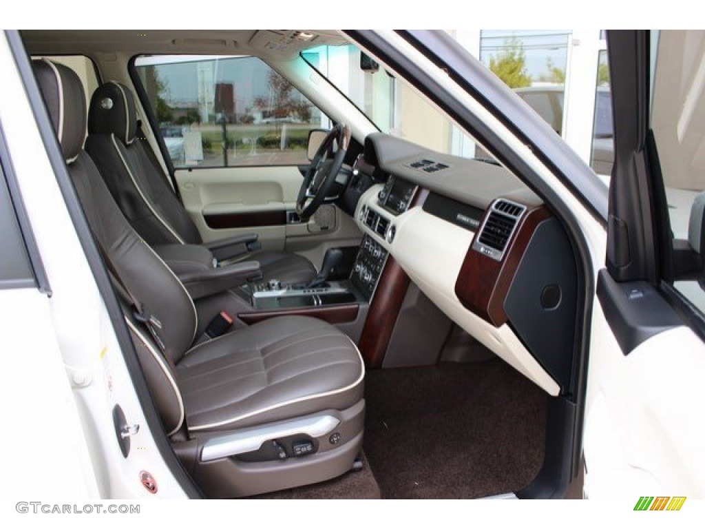 Arabica Brown/Ivory White Interior 2010 Land Rover Range Rover Supercharged Photo #107821067