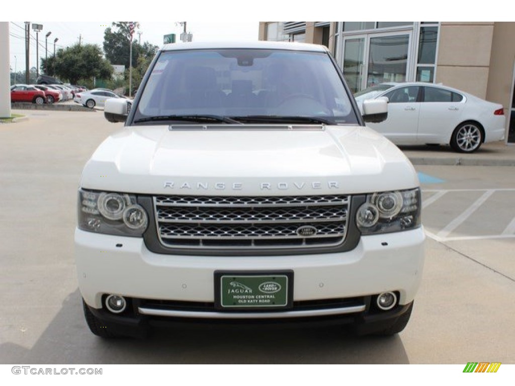 2010 Range Rover Supercharged - Alaska White / Arabica Brown/Ivory White photo #6