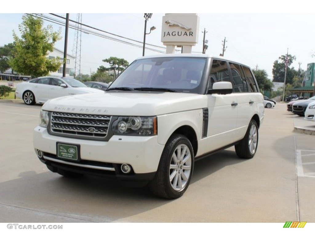 2010 Range Rover Supercharged - Alaska White / Arabica Brown/Ivory White photo #7