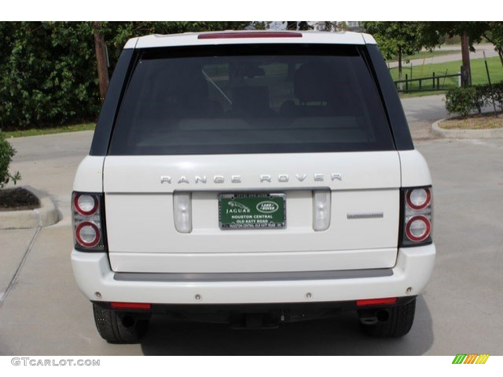 2010 Range Rover Supercharged - Alaska White / Arabica Brown/Ivory White photo #10