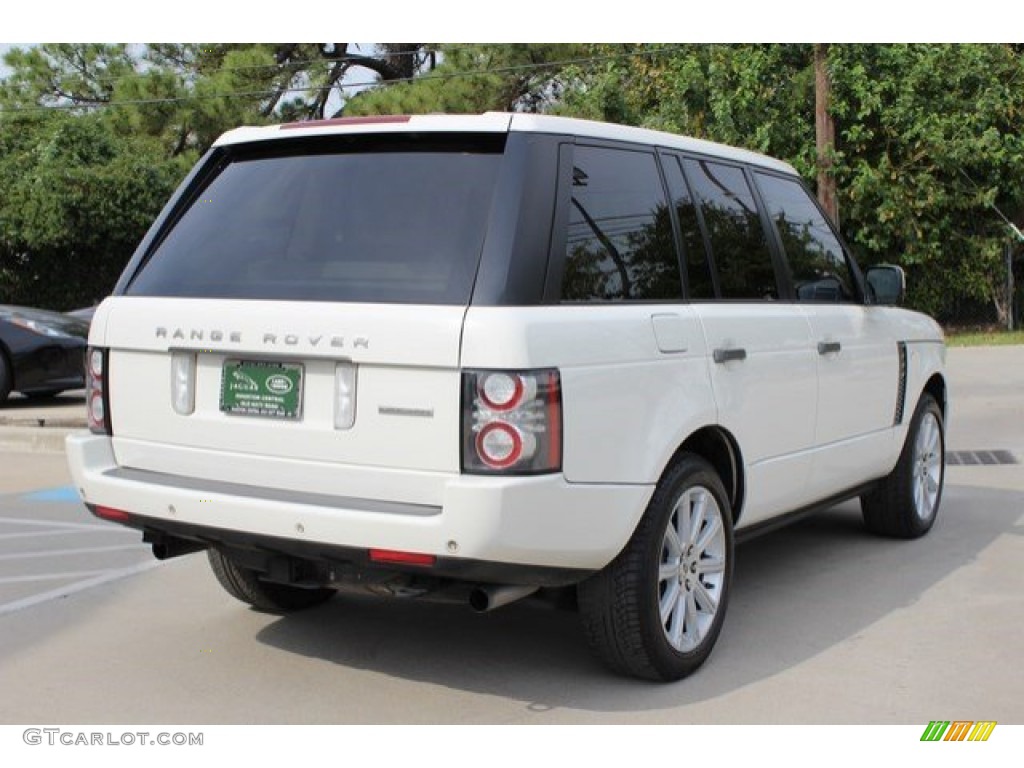2010 Range Rover Supercharged - Alaska White / Arabica Brown/Ivory White photo #11