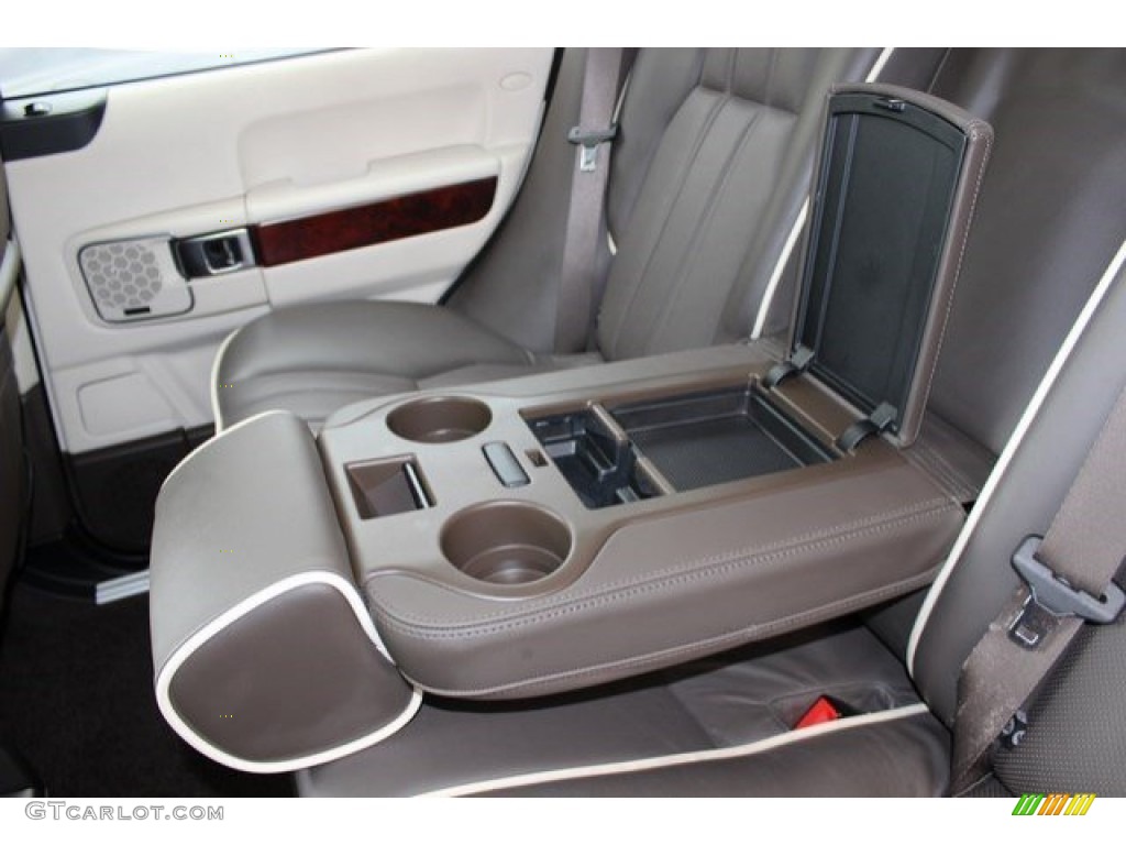 2010 Range Rover Supercharged - Alaska White / Arabica Brown/Ivory White photo #46