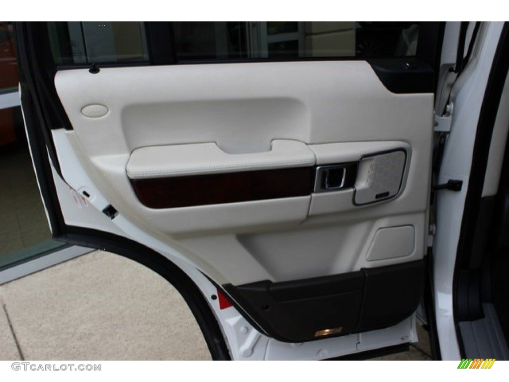 2010 Land Rover Range Rover Supercharged Arabica Brown/Ivory White Door Panel Photo #107822246
