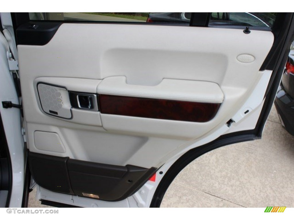 2010 Land Rover Range Rover Supercharged Arabica Brown/Ivory White Door Panel Photo #107822255