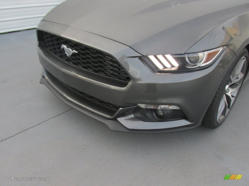 2016 Mustang EcoBoost Premium Coupe - Magnetic Metallic / Ebony photo #10