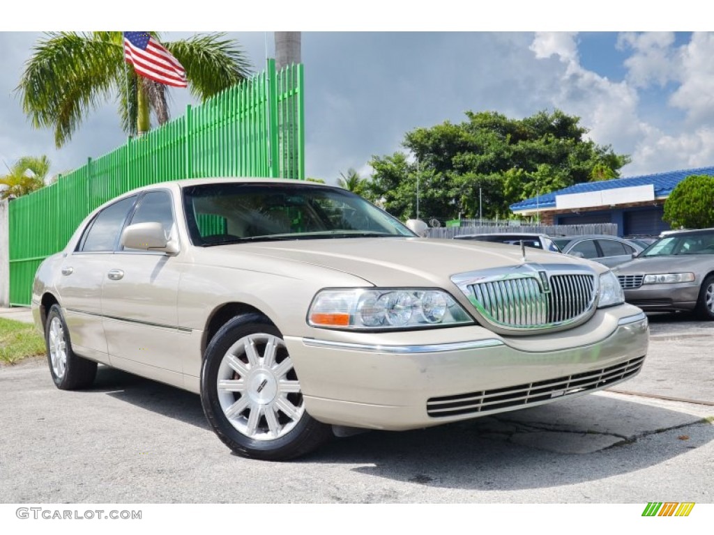 Light French Silk Metallic 2008 Lincoln Town Car Signature Limited Exterior Photo #107827805