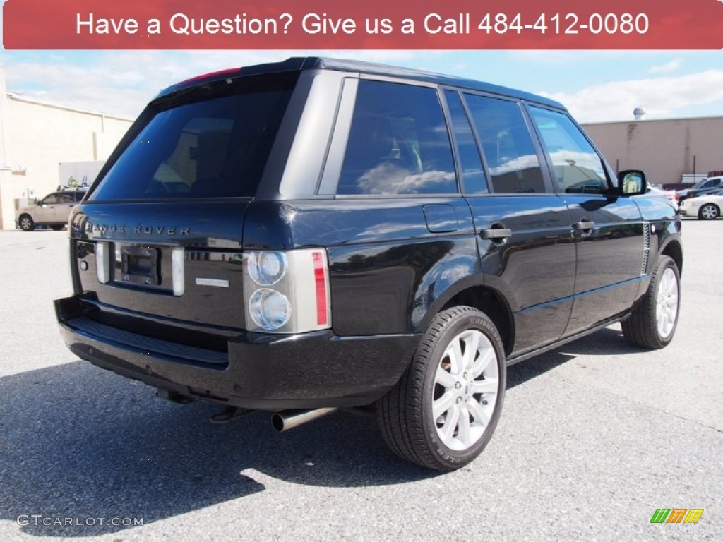 2007 Range Rover Supercharged - Java Black Pearl / Parchment photo #3