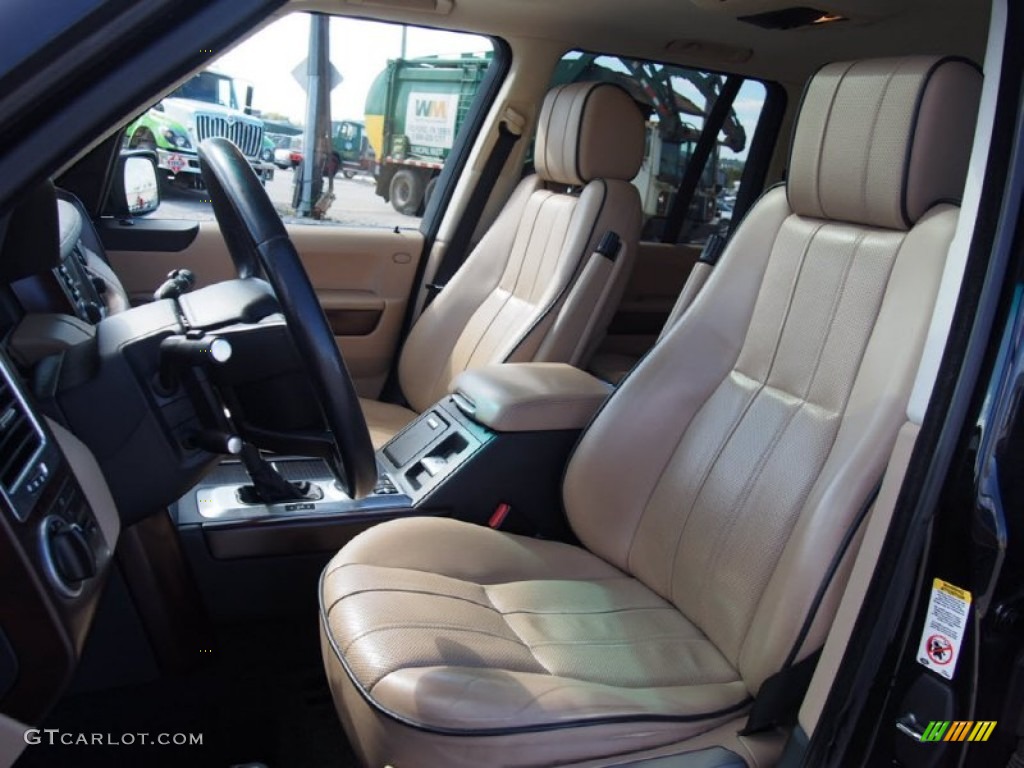 2007 Range Rover Supercharged - Java Black Pearl / Parchment photo #4