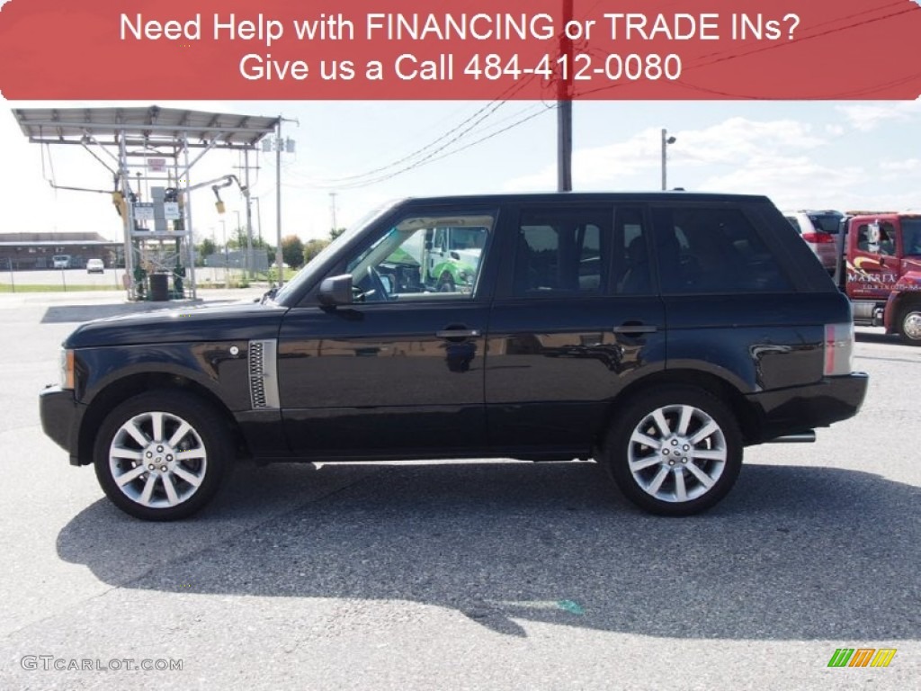 2007 Range Rover Supercharged - Java Black Pearl / Parchment photo #7