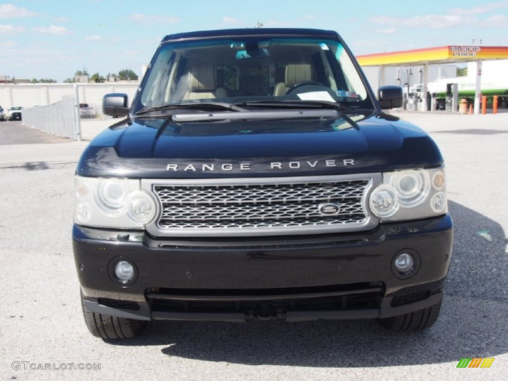 2007 Range Rover Supercharged - Java Black Pearl / Parchment photo #9