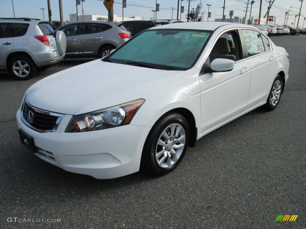 2009 Accord LX Sedan - Taffeta White / Ivory photo #2