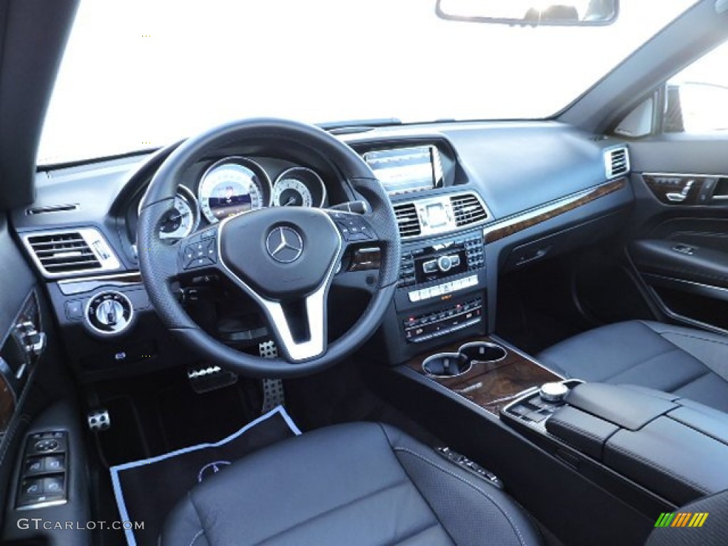 Black Interior 2014 Mercedes-Benz E 350 4Matic Coupe Photo #107834753