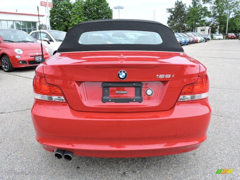 2011 1 Series 128i Convertible - Crimson Red / Savanna Beige photo #12