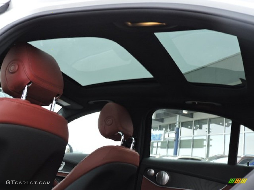 2016 C 300 4Matic Sedan - Polar White / Cranberry Red/Black photo #14