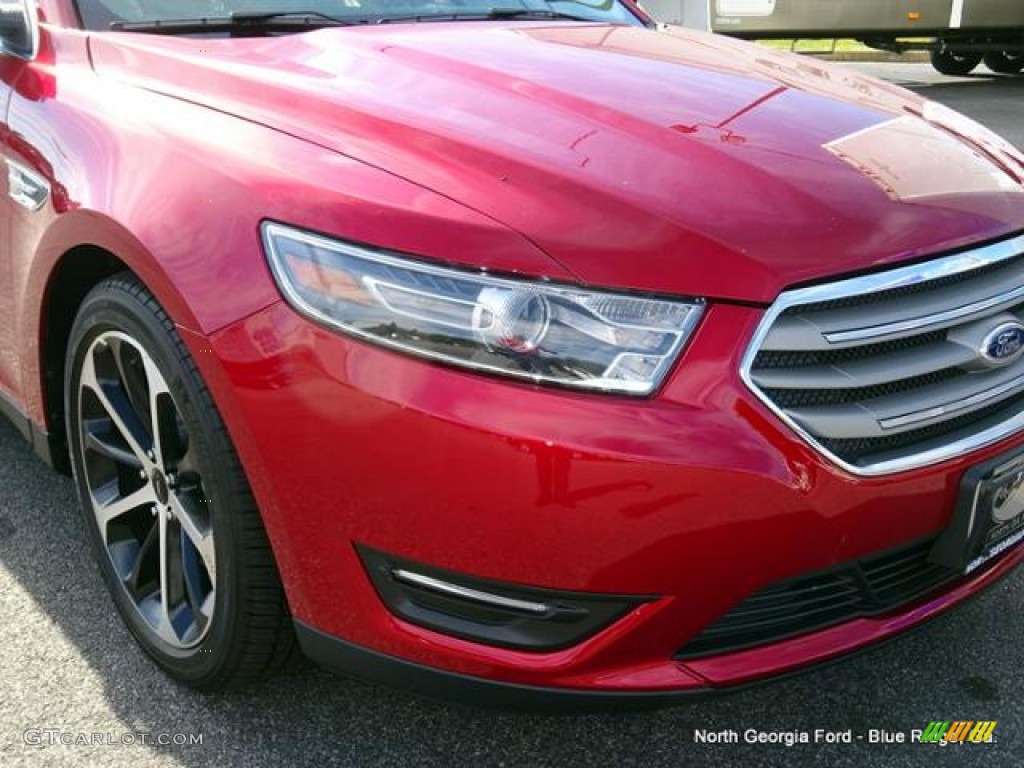 2015 Taurus SEL - Ruby Red Metallic / Dune photo #34