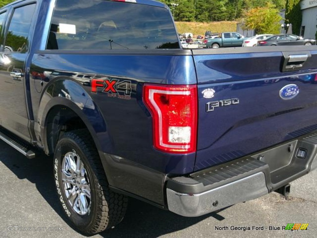 2015 F150 XLT SuperCrew 4x4 - Blue Jeans Metallic / Medium Earth Gray photo #37