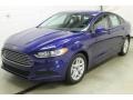 2016 Deep Impact Blue Metallic Ford Fusion SE  photo #3
