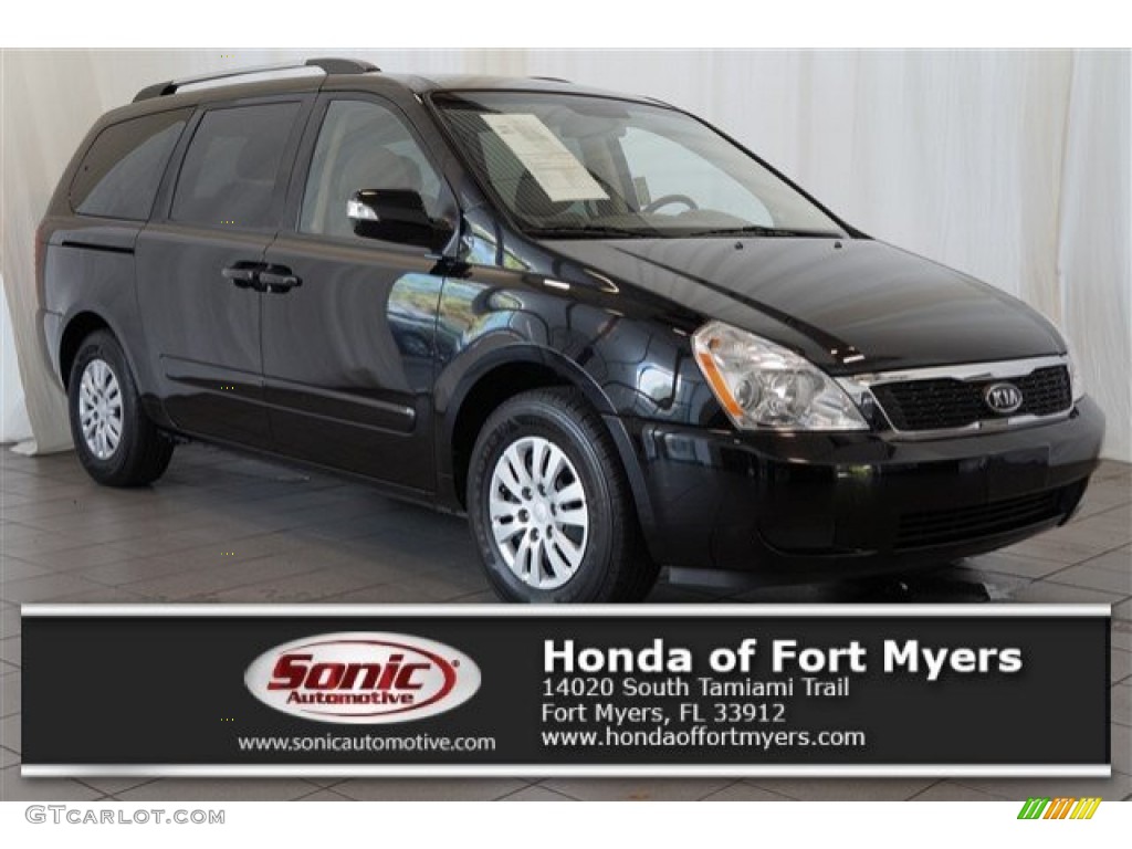 2012 Sedona LX - Midnight Black / Beige photo #1