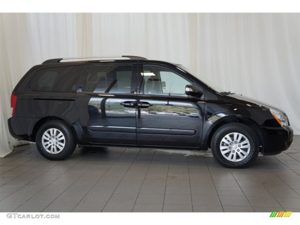 2012 Sedona LX - Midnight Black / Beige photo #3