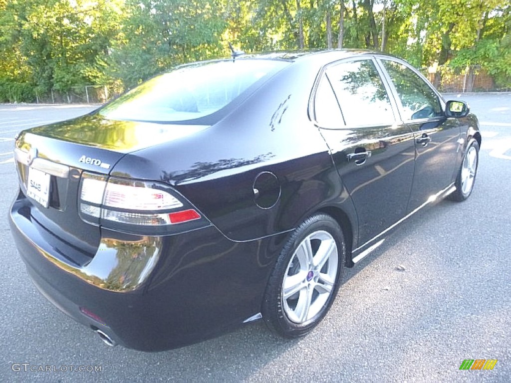 2010 9-3 Aero Sport Sedan XWD - Jet Black Metallic / Black photo #5