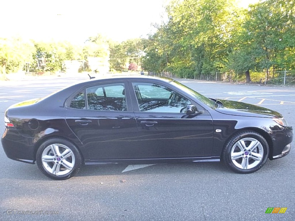 2010 9-3 Aero Sport Sedan XWD - Jet Black Metallic / Black photo #6