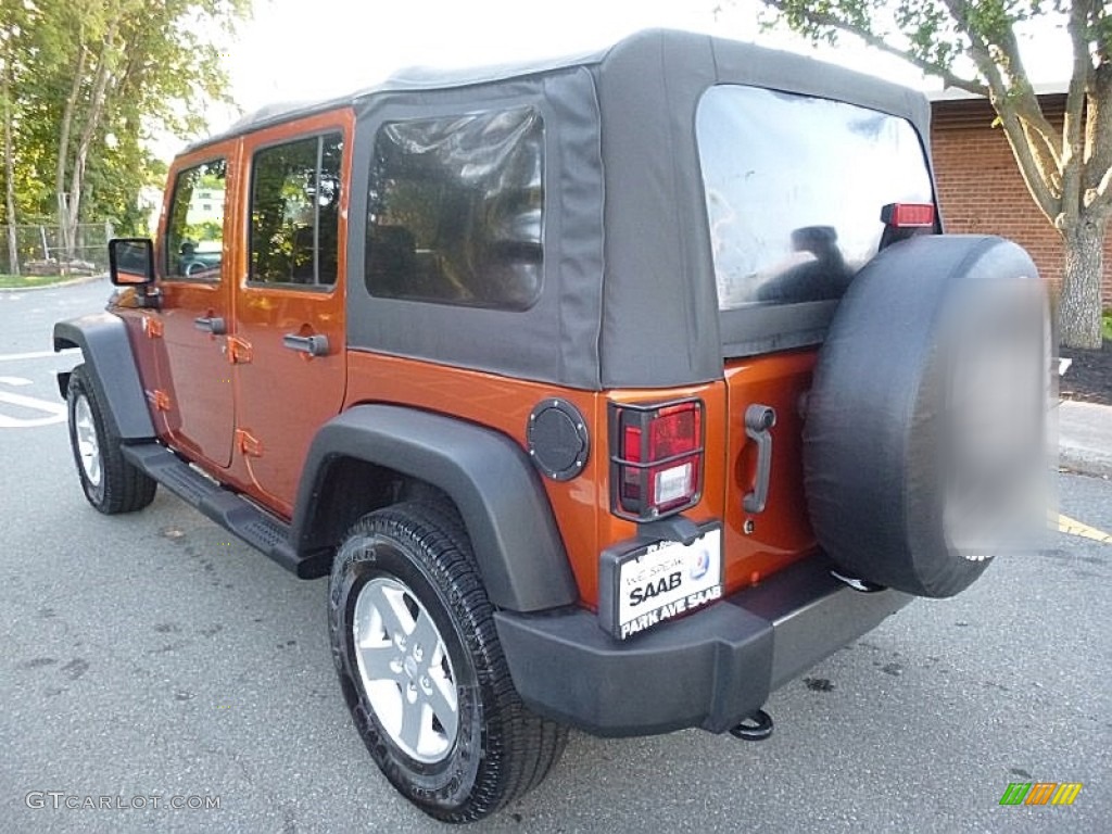 2010 Wrangler Unlimited Mountain Edition 4x4 - Mango Tango Pearl / Dark Slate Gray/Medium Slate Gray photo #3