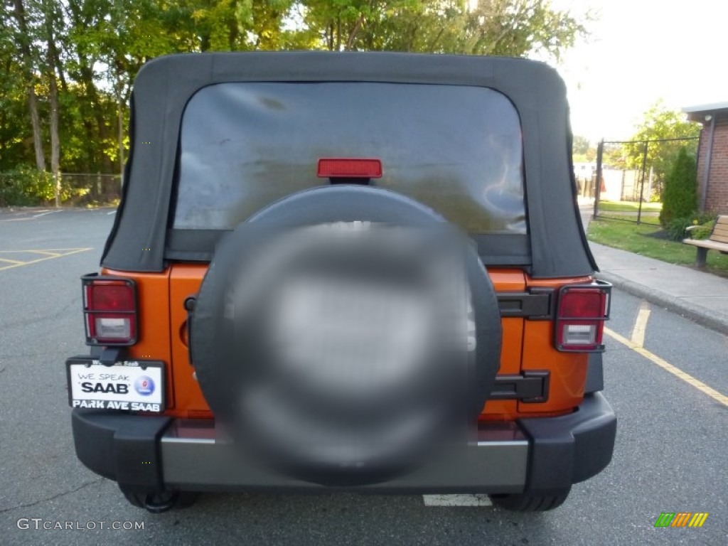 2010 Wrangler Unlimited Mountain Edition 4x4 - Mango Tango Pearl / Dark Slate Gray/Medium Slate Gray photo #4