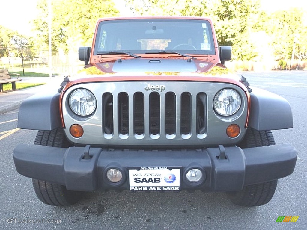 2010 Wrangler Unlimited Mountain Edition 4x4 - Mango Tango Pearl / Dark Slate Gray/Medium Slate Gray photo #8
