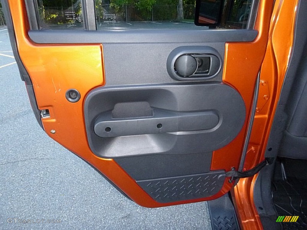 2010 Wrangler Unlimited Mountain Edition 4x4 - Mango Tango Pearl / Dark Slate Gray/Medium Slate Gray photo #14