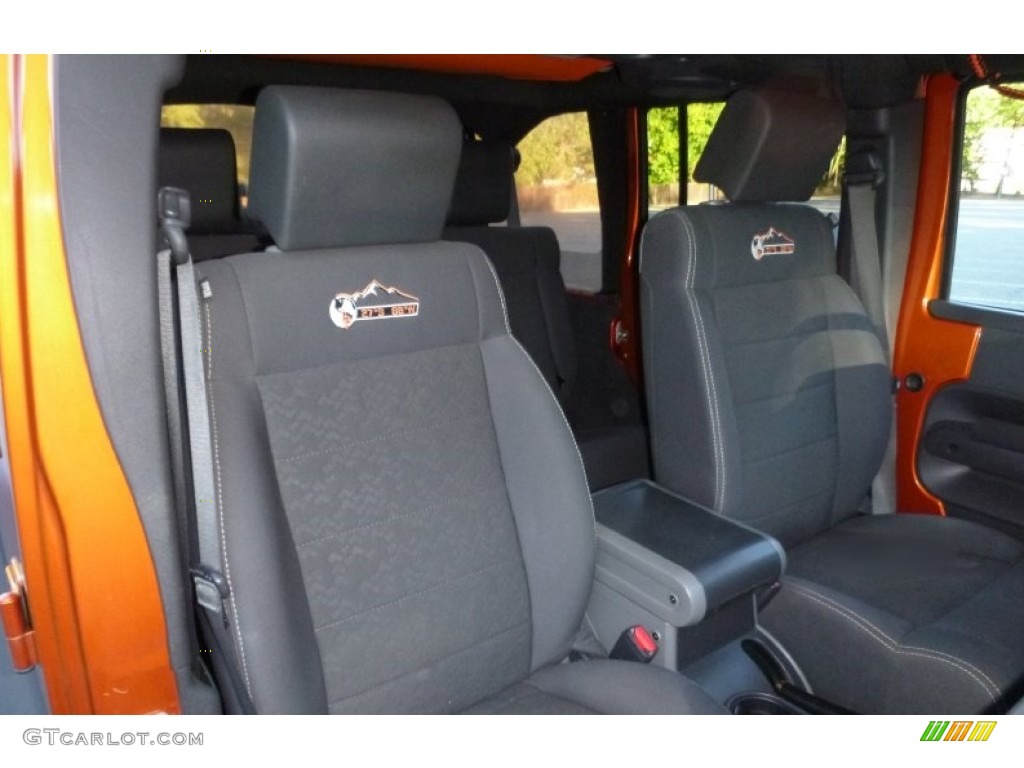 2010 Jeep Wrangler Unlimited Mountain Edition 4x4 Front Seat Photo #107844743