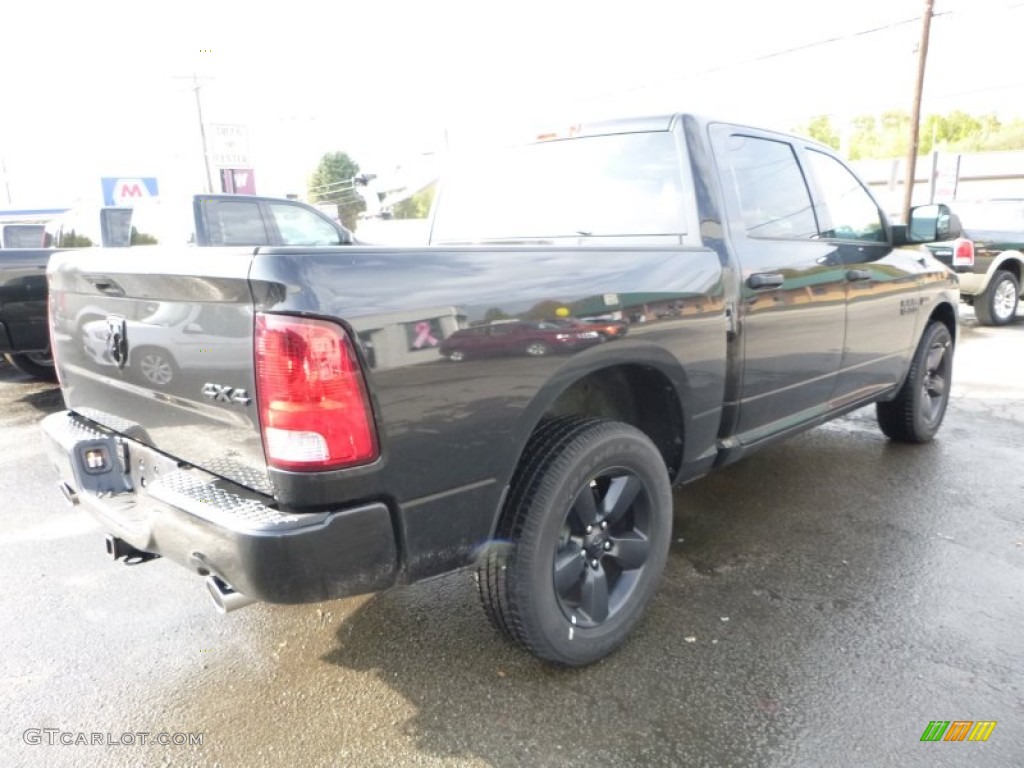 2015 1500 Express Crew Cab 4x4 - Brilliant Black Crystal Pearl / Black/Diesel Gray photo #8