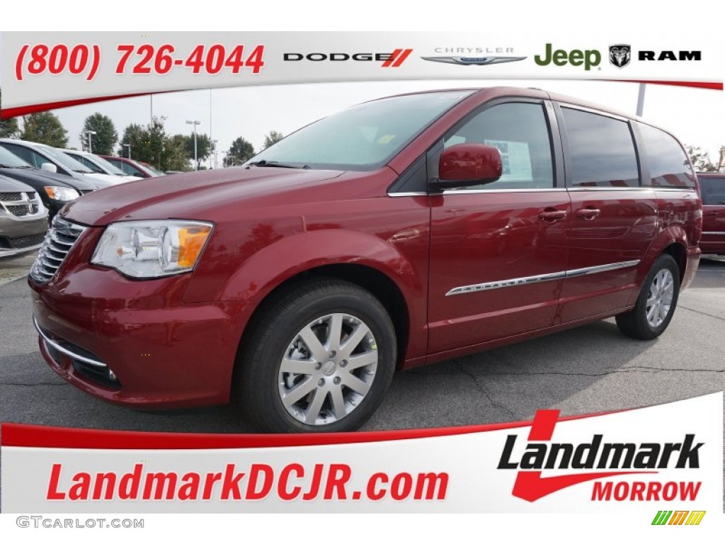 2016 Town & Country Touring - Deep Cherry Red Crystal Pearl / Dark Frost Beige/Medium Frost Beige photo #1