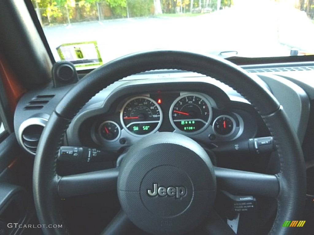 2010 Wrangler Unlimited Mountain Edition 4x4 - Mango Tango Pearl / Dark Slate Gray/Medium Slate Gray photo #27