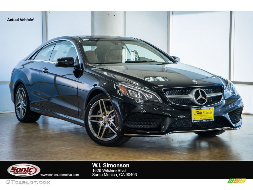 2016 E 400 Coupe - Black / Natural Beige/Black photo #1